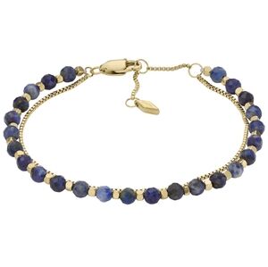 Fossil All Stacked Up Reconstituted Blue Lapis Beaded Bracelet ✨️NWT